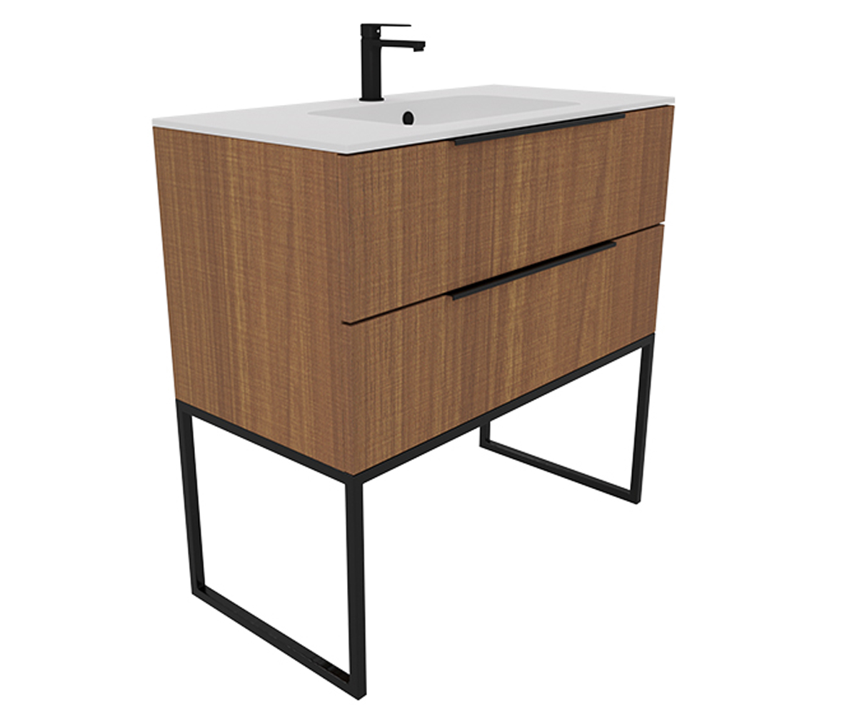 Тумба с умывальником 90 см  BE COLOR BE COLOR BRENDI OAK 900 N:Фото 2