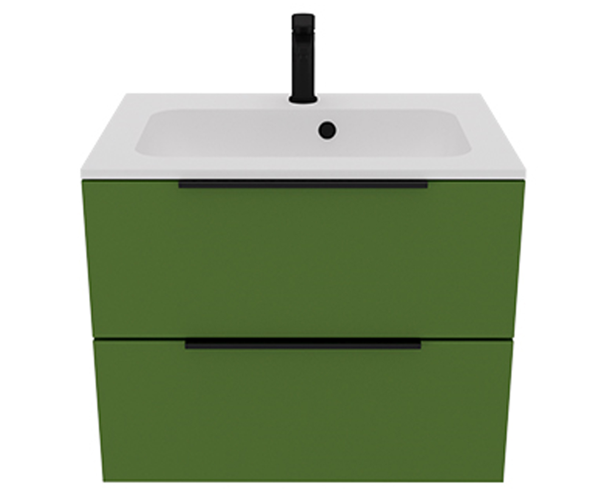 Тумба с раковиной 60 см UNIT BE COLOR BE COLOR GREEN CARROT 600 BE COLOR GREEN CARROT 600