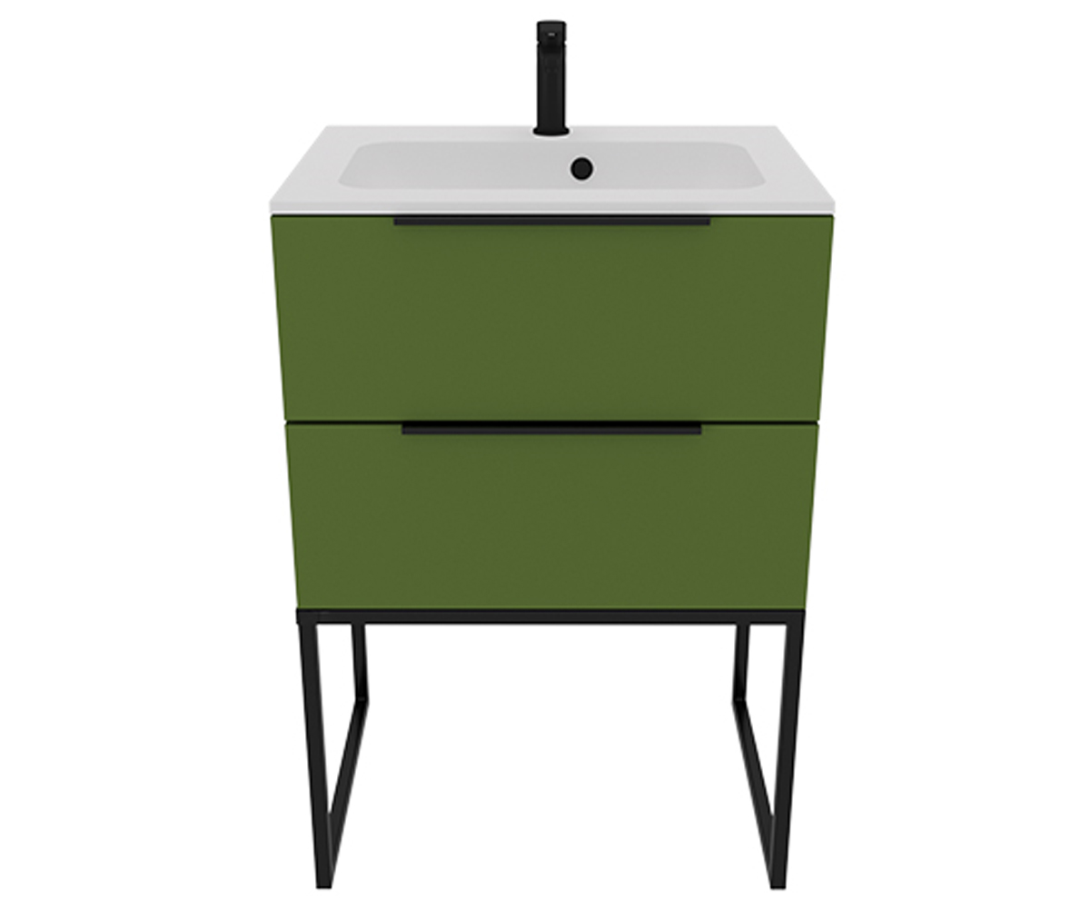 Тумба з умивальником 60 см  GREEN CARROT N 600 UNIT BE COLOR BE COLOR GREEN CARROT 600 N BE COLOR GREEN CARROT 600 N