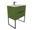 Тумба с умывальником 70 см  BE COLOR BE COLOR GREEN CARROT 700 N:Фото 2
