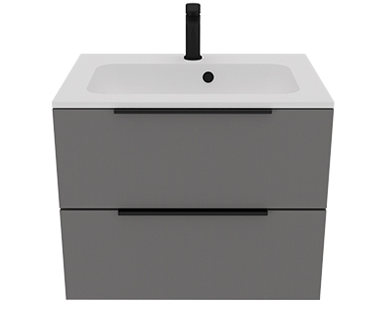 Тумба з раковиною 60 см UNIT BE COLOR BE COLOR GREY ONYX 600 BE COLOR GREY ONYX 600
