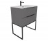 Тумба с умывальником 70 см  BE COLOR BE COLOR GREY ONYX 700 N:Фото 2
