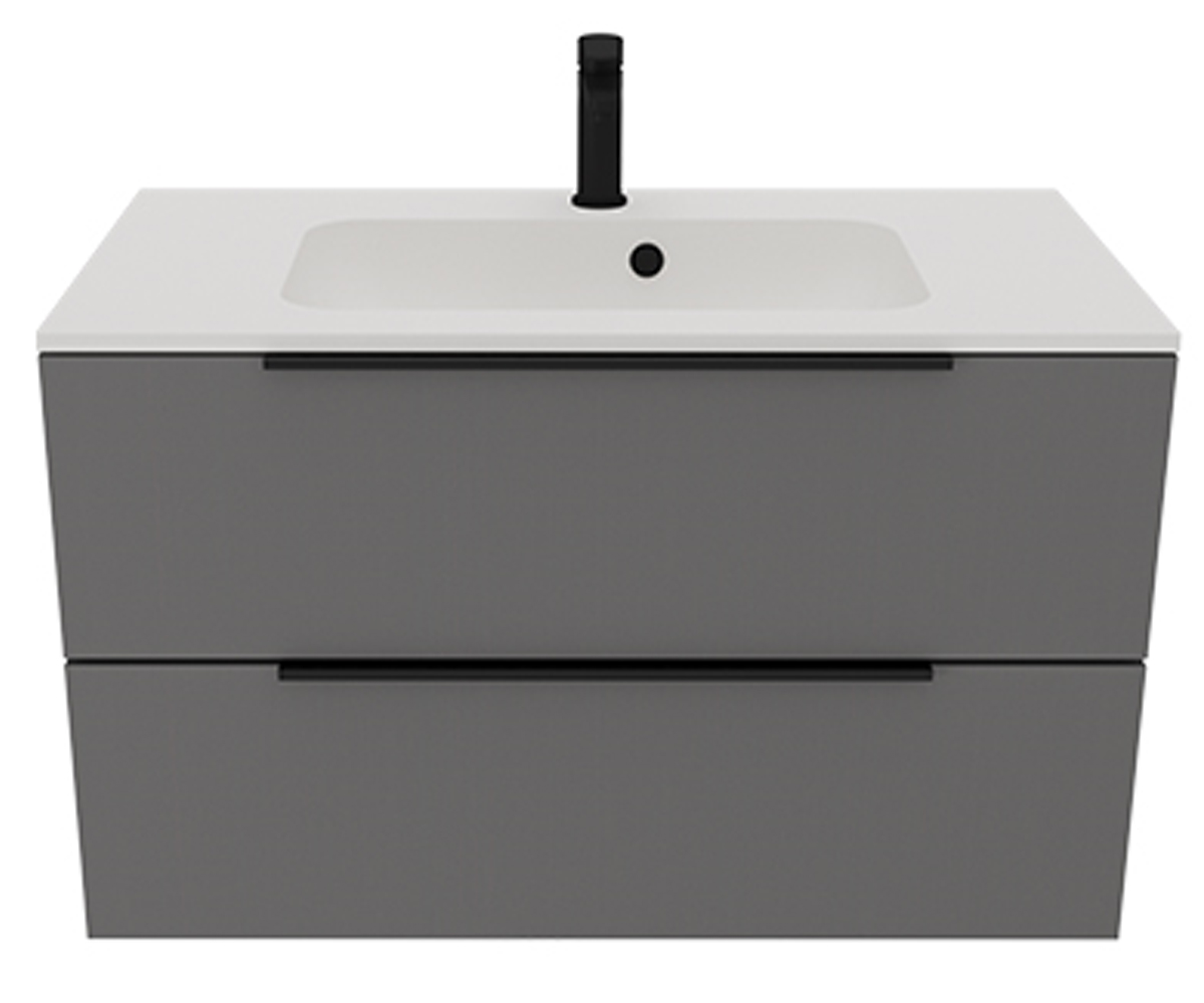 Тумба з раковиною 80 см UNIT BE COLOR BE COLOR GREY ONYX 800 BE COLOR GREY ONYX 800