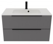 Тумба з раковиною 80 см UNIT BE COLOR BE COLOR GREY ONYX 800