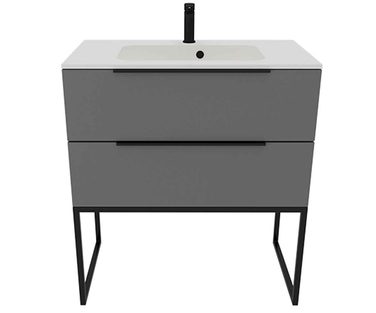 Тумба з умивальником 80 см  GREY ONYX N 800 UNIT BE COLOR BE COLOR GREY ONYX 800 N BE COLOR GREY ONYX 800 N