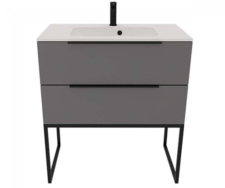 Тумба з умивальником 80 см  GREY ONYX N 800 UNIT BE COLOR BE COLOR GREY ONYX 800 N BE COLOR GREY ONYX 800 N