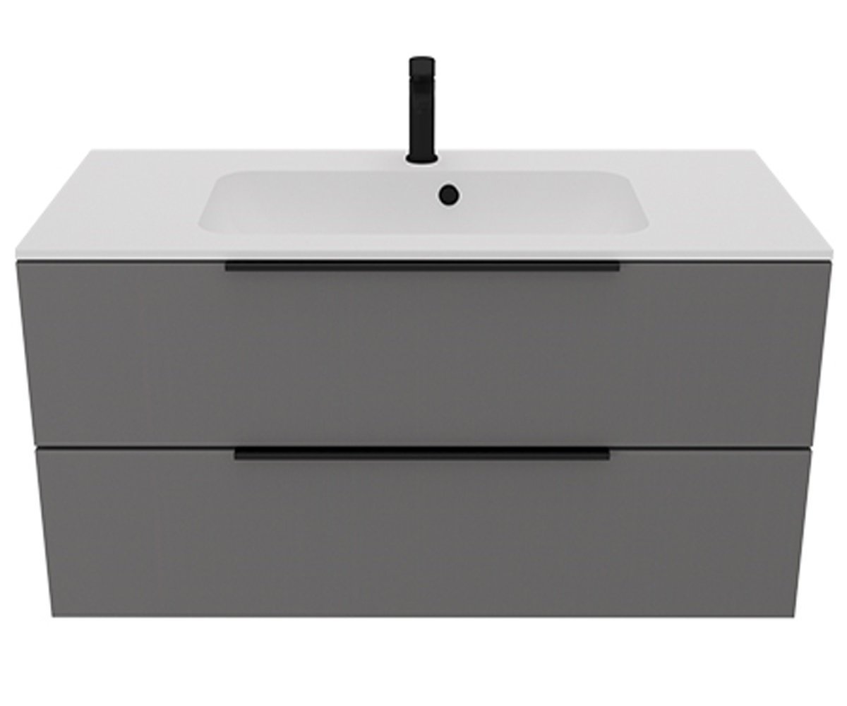Тумба з раковиною 100 см UNIT BE COLOR BE COLOR GREY ONYX 900 BE COLOR GREY ONYX 900