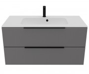 Тумба з раковиною 100 см UNIT BE COLOR BE COLOR GREY ONYX 900