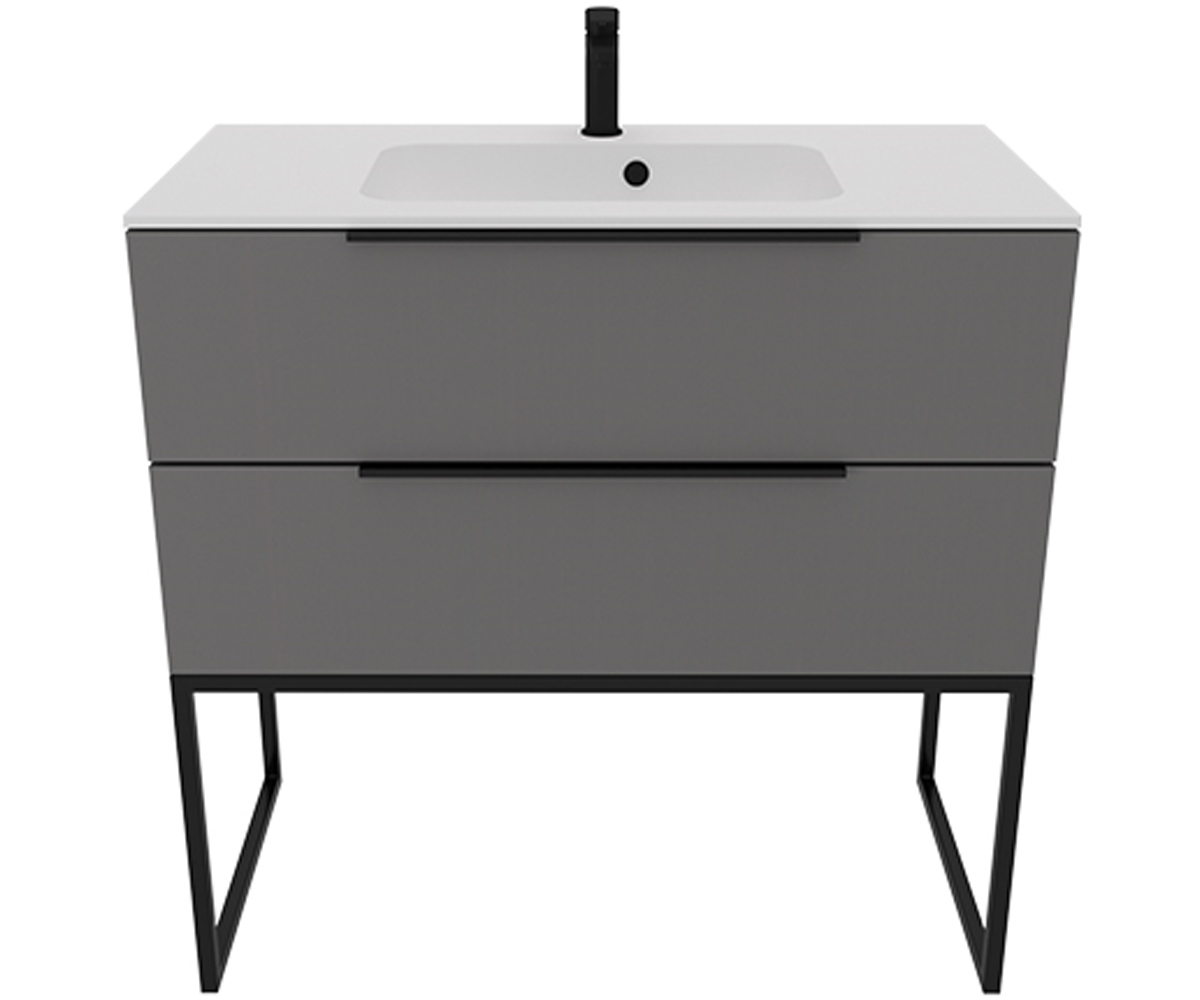 Тумба з умивальником 90 см  GREY ONYX N 900 UNIT BE COLOR BE COLOR GREY ONYX 900 N BE COLOR GREY ONYX 900 N