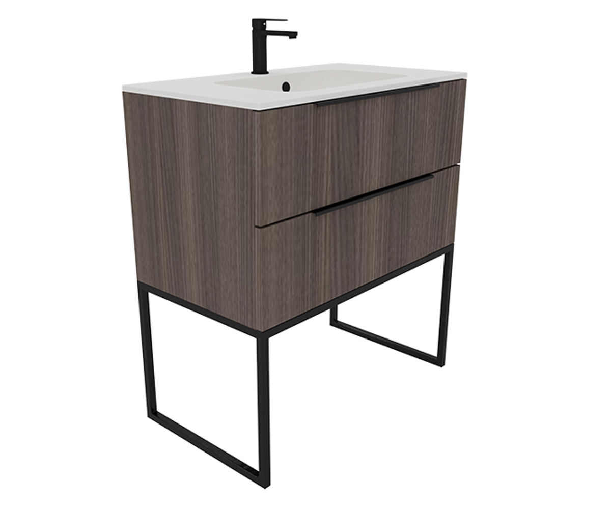 Тумба с умывальником 80 см  BE COLOR BE COLOR OAK TUFFEL 800 N:Фото 2