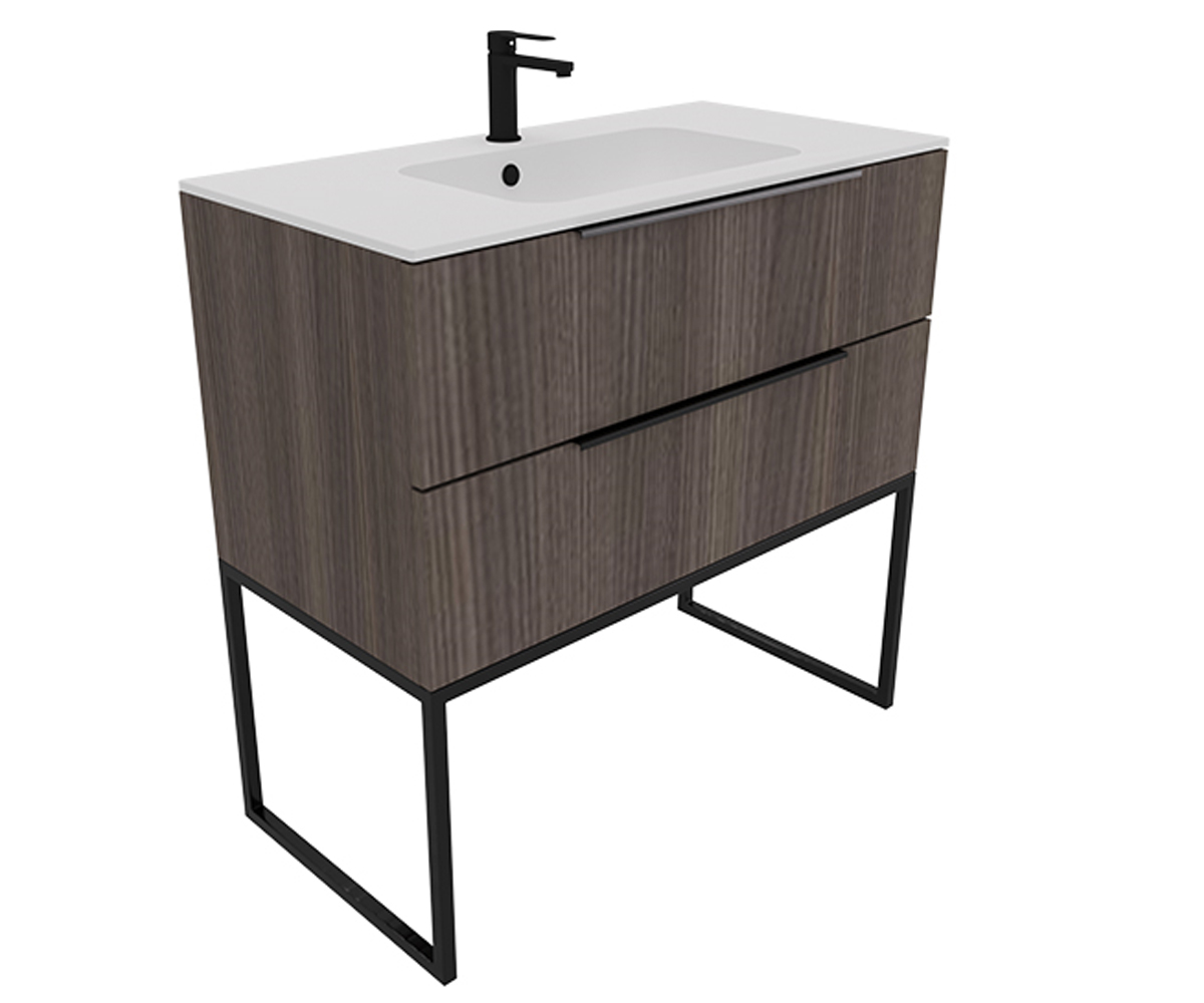 Тумба с умывальником 90 см  BE COLOR BE COLOR OAK TUFFEL 900 N:Фото 2