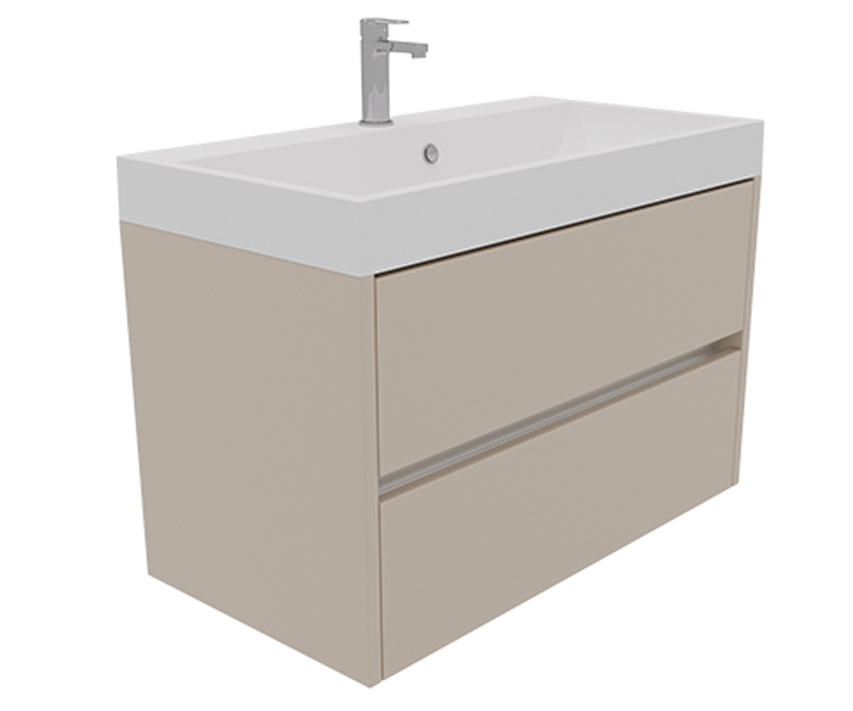 Умывальник с тумбой 80 см  EASY CHOICE EASY CHOICE BEIGE RAY 800:Фото 2