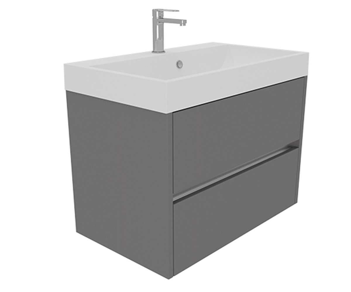 Тумба с раковиной 70 см  EASY CHOICE EASY CHOICE GREY ONYX 700:Фото 2