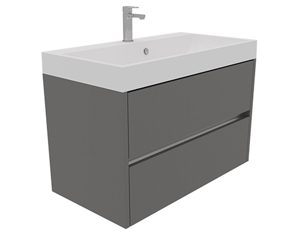 Умывальник с тумбой 80 см  EASY CHOICE EASY CHOICE GREY ONYX 800:Фото 2