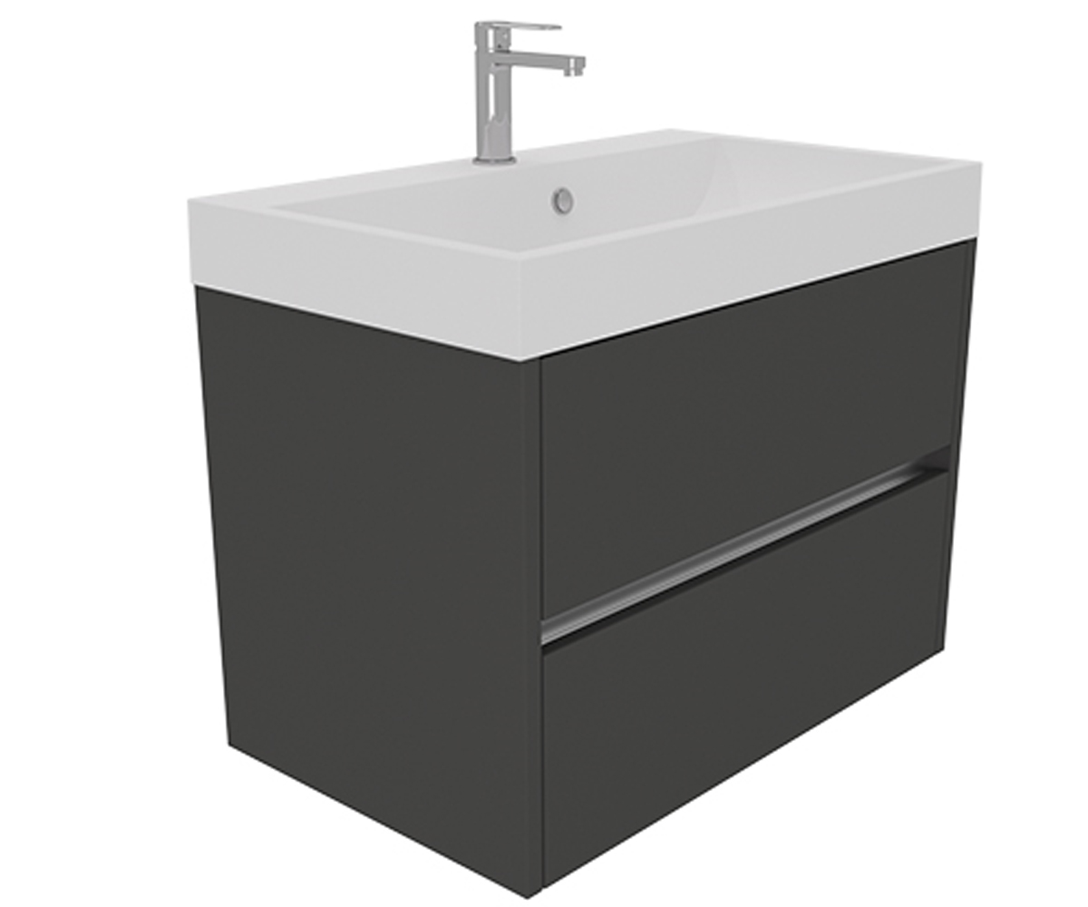 Тумба с раковиной 70 см  EASY CHOICE EASY CHOICE GREY STONE 700:Фото 2