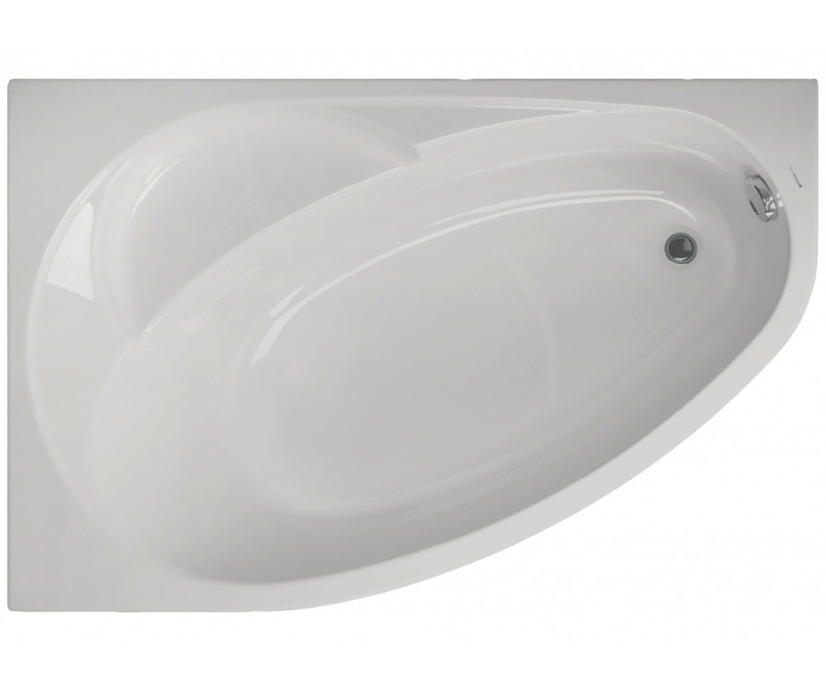Ванна левая 150х100 см VAGNERPLAST FLORA VPBA151FLA3LX-01 VPBA151FLA3LX-01