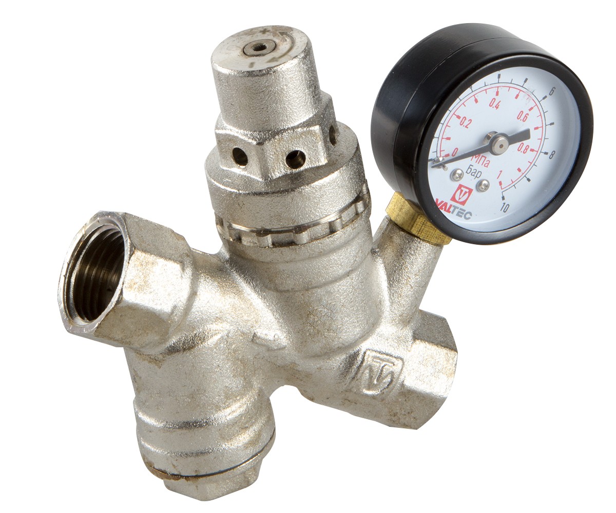 Редуктор тиску з фільтром і манометром VALTEC VT.082.N.04 VT.082.N.04 VT.082.N.04