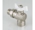 Кран шаровой valtec base угловой с полусгоном и белой ручкой  VT.228.NW.04 VT.228.NW.04:Фото 8
