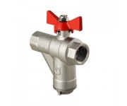Кран кульовий з вбудованим прямим фільтром VALTEC VT.294.N.04 VT.294.N.04