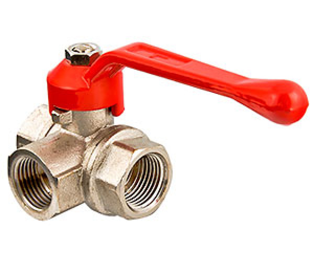 Триходовий Кран кульовий, тип l VALTEC VT.360.N.05 VT.360.N.05 VT.360.N.05