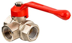 Триходовий Кран кульовий, тип l VALTEC VT.360.N.05 VT.360.N.05