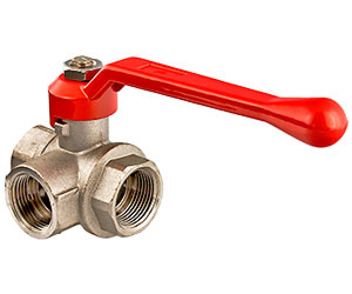 Триходовий Кран кульовий, тип t VALTEC VT.361.N.04 VT.361.N.04 VT.361.N.04