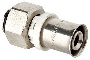 Пресс-фитинг с накидной гайкой под «евроконус» VALTEC VTC.712.NE.1605 VTC.712.NE.1605