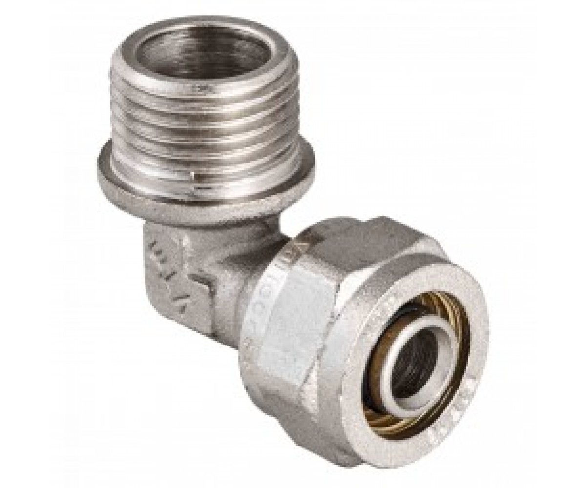 Косинець обжимний з переходом на нар. р. 16х1/2 (diy) VALTEC VTM.353.GY.001604 VTM.353.GY.001604 VTM.353.GY.001604