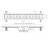 Душевой канал 40 см  HARKLINE BASE VLD-590310:Чертеж 