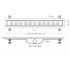 Душевой канал 60 см  AQUALINE BASE VLD-600320-ST:Чертеж 