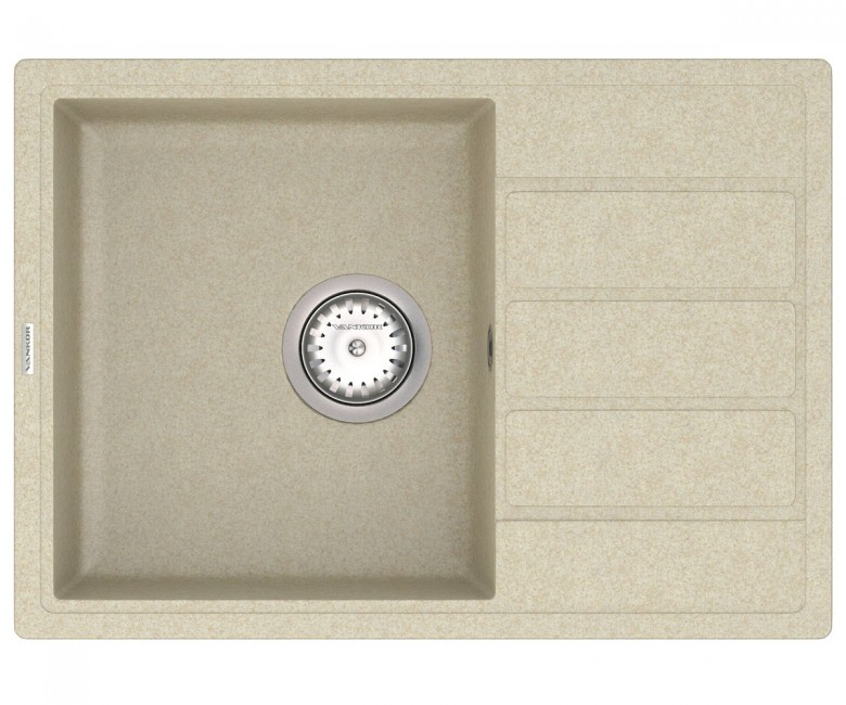 Кухонная кварцевая мойка VANKOR EASY EASY EMP 02.62 BEIGE EASY EMP 02.62 BEIGE