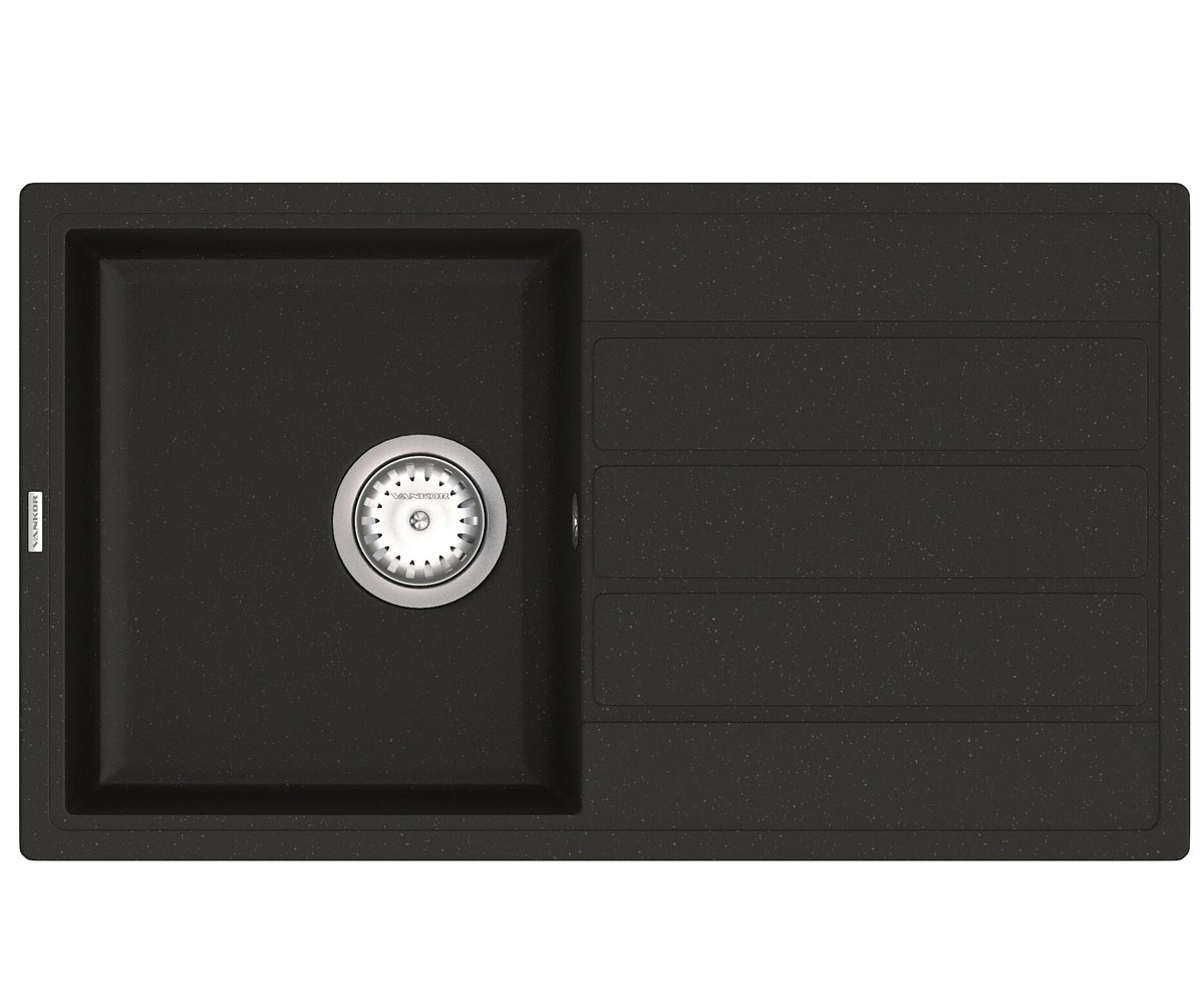 Накладні мийки VANKOR EASY EASY EMP 02.76 BLACK EASY EMP 02.76 BLACK