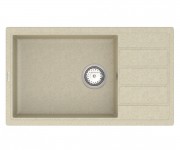 ВАНКОР EASY EASY EMP 02.76 XL БЕЖЕВА раковина з сифоном VANKOR EASY EASY EMP 02.76 XL BEIGE