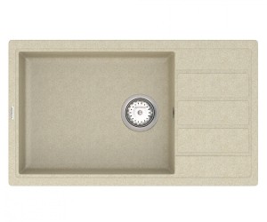 ВАНКОР EASY EASY EMP 02.76 XL БЕЖЕВА раковина з сифоном VANKOR EASY EASY EMP 02.76 XL BEIGE