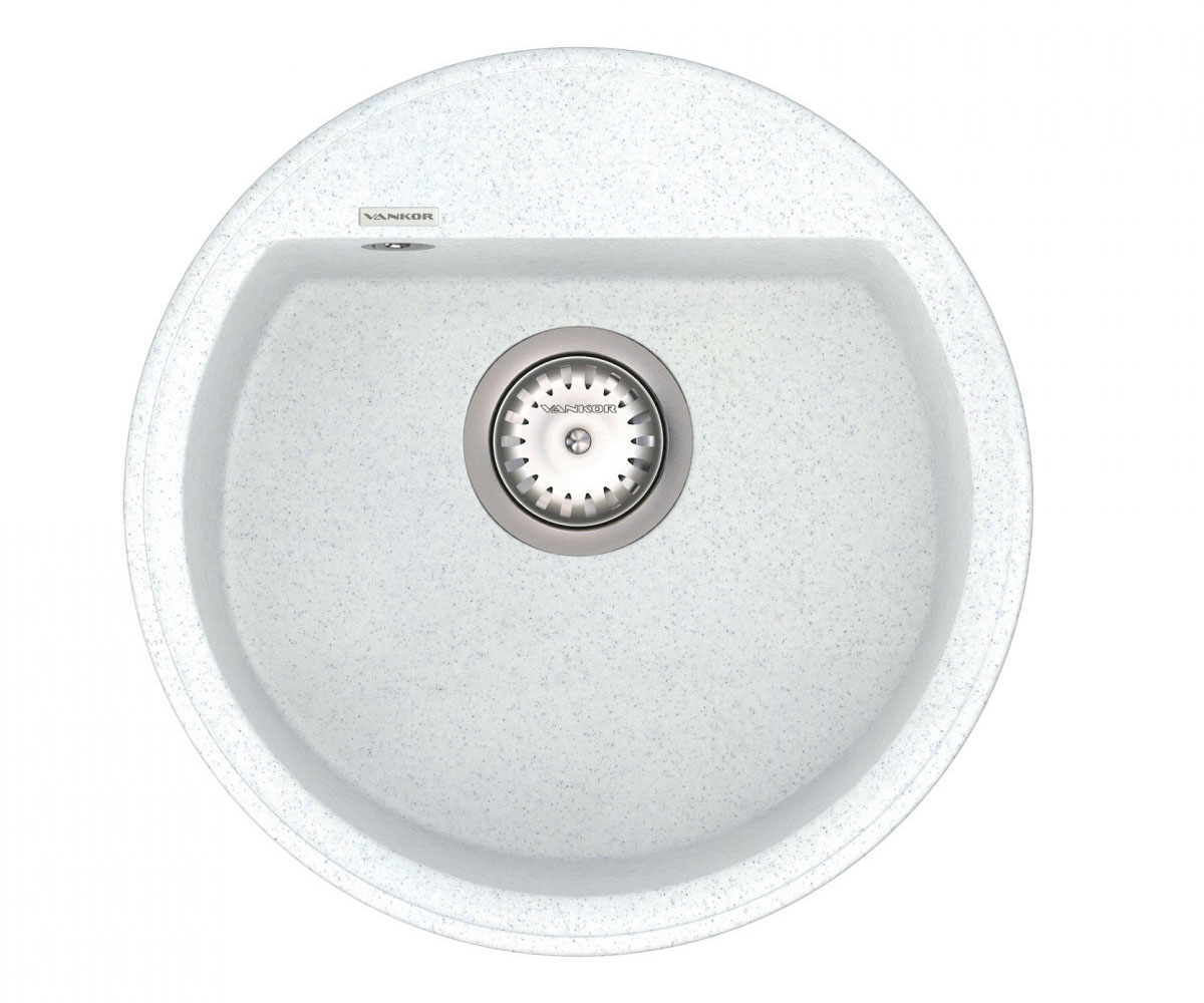 ВАНКОР EASY EMR 01.45 БІЛИЙ КАМІНЬ кухонна мийка VANKOR EASY EASY EMR 01.45 WHITE STONE EASY EMR 01.45 WHITE STONE