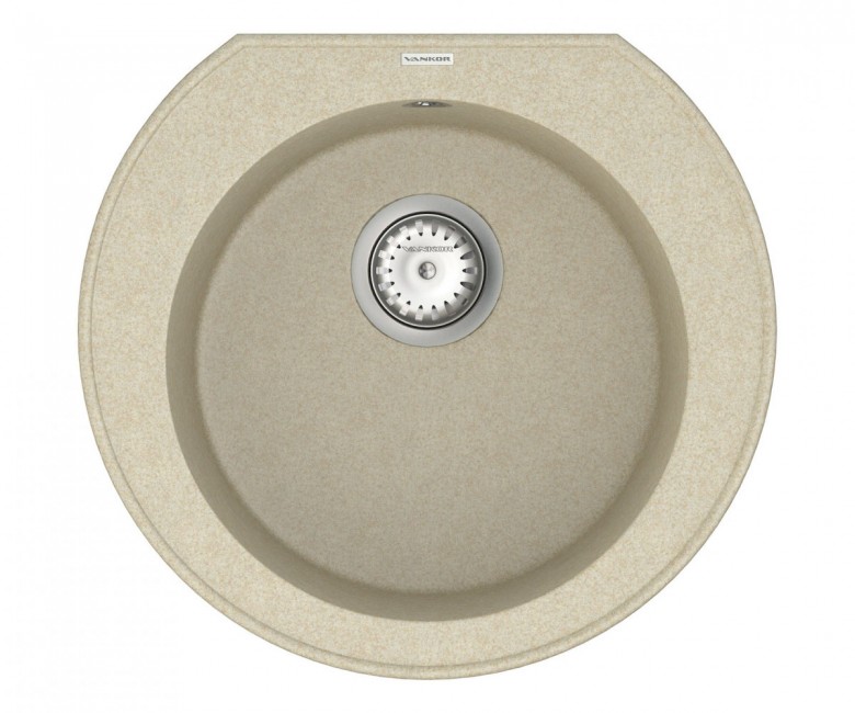 ВАНКОР КРЕС КРЕС КМР 01.52 БЕЖЕВИЙ кругла мийка з сифоном VANKOR  KRES KMR 01.52 BEIGE KRES KMR 01.52 BEIGE