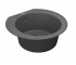 Круглая мойка с сифоном  KRES KRES KMR 01.52 GRAY:Фото 3