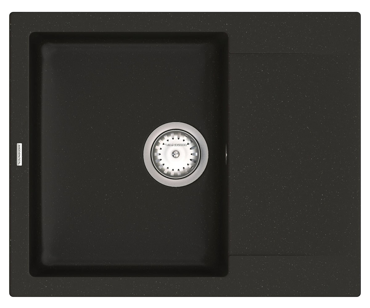 Кухонна мийка VANKOR ORMAN ORMAN OMP 02.61 BLACK ORMAN OMP 02.61 BLACK