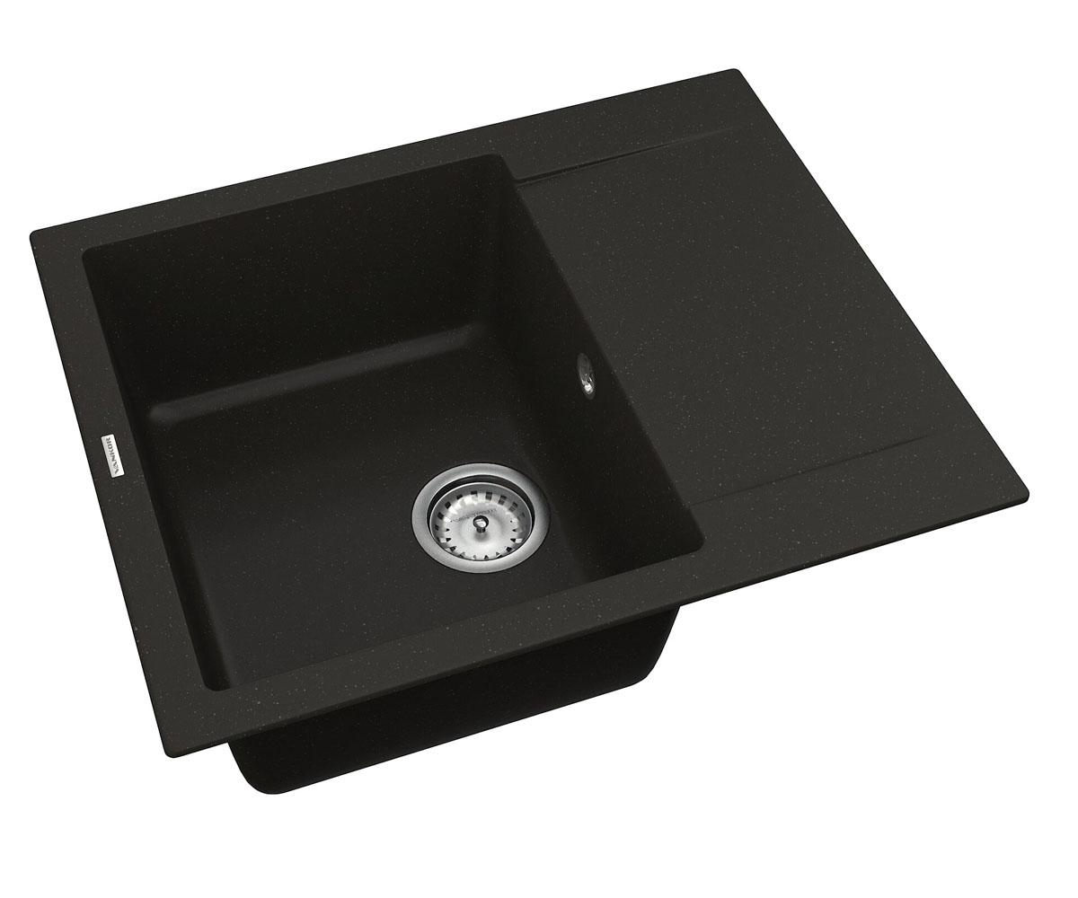 Кухонная мойка с крылом  ORMAN ORMAN OMP 02.61 BLACK:Фото 2