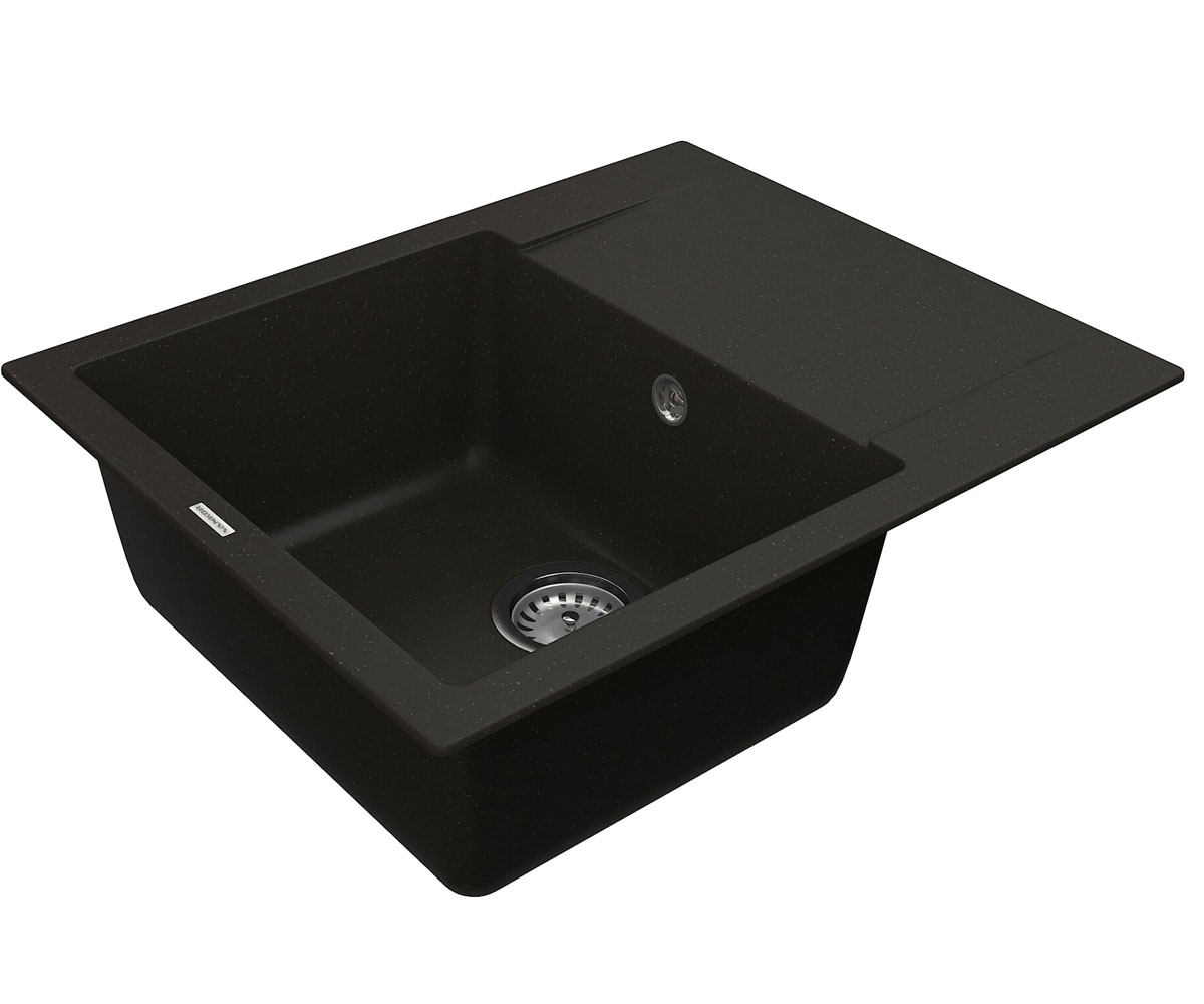 Кухонная мойка с крылом  ORMAN ORMAN OMP 02.61 BLACK:Фото 3
