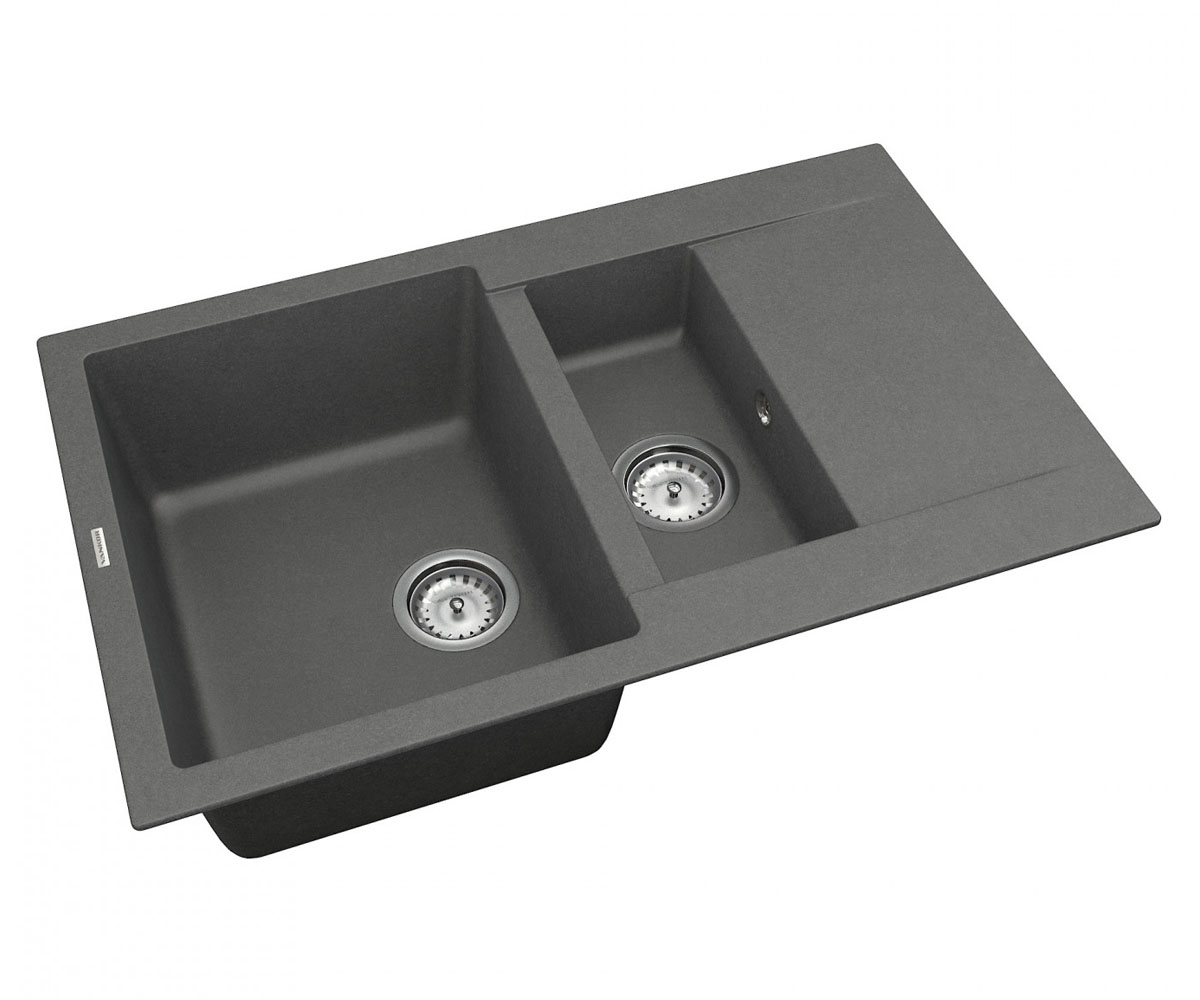 Полуторная мойка  ORMAN ORMAN OMP 04.80 GRAY:Фото 2