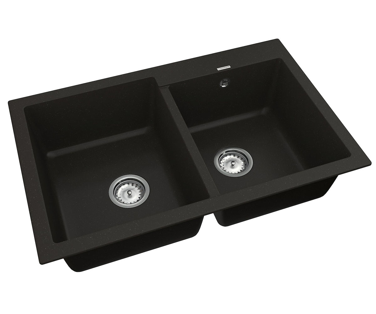 Двойная мойка  ORMAN ORMAN OMP 05.80 BLACK:Фото 2