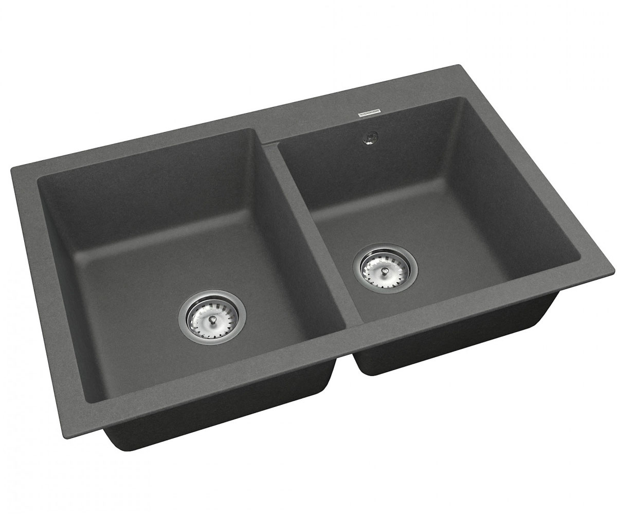 Двойная мойка  ORMAN ORMAN OMP 05.80 GRAY:Фото 2
