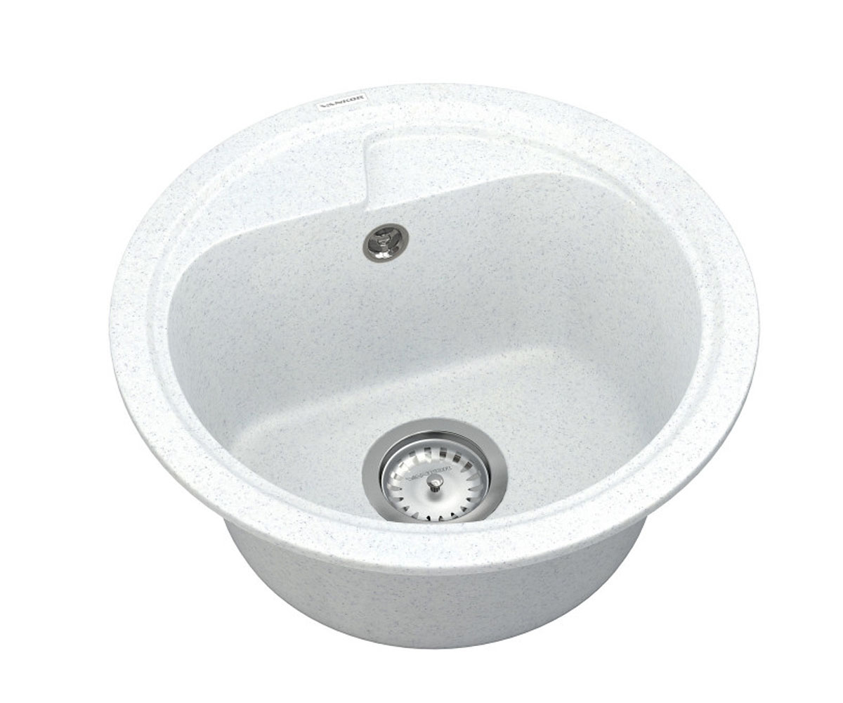 Мойка круглая  POLO POLO PMR 01.45 WHITE STONE:Фото 2