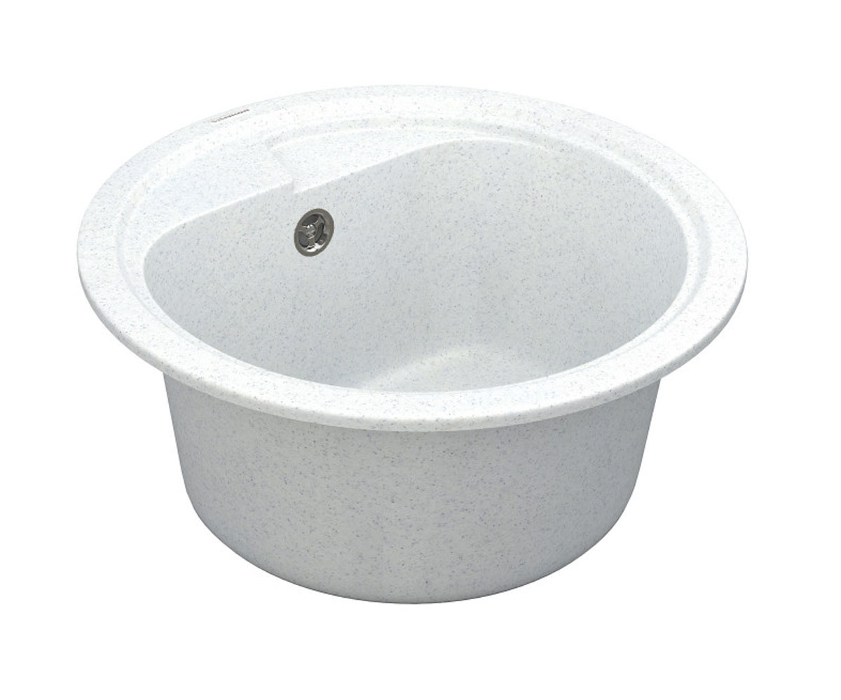 Мойка круглая  POLO POLO PMR 01.45 WHITE STONE:Фото 3
