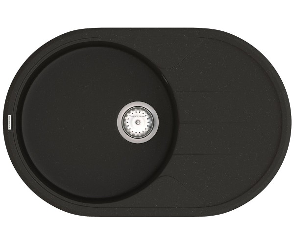 Кухонна овальна мийка    SITY SITY SMO 02.78 BLACK
