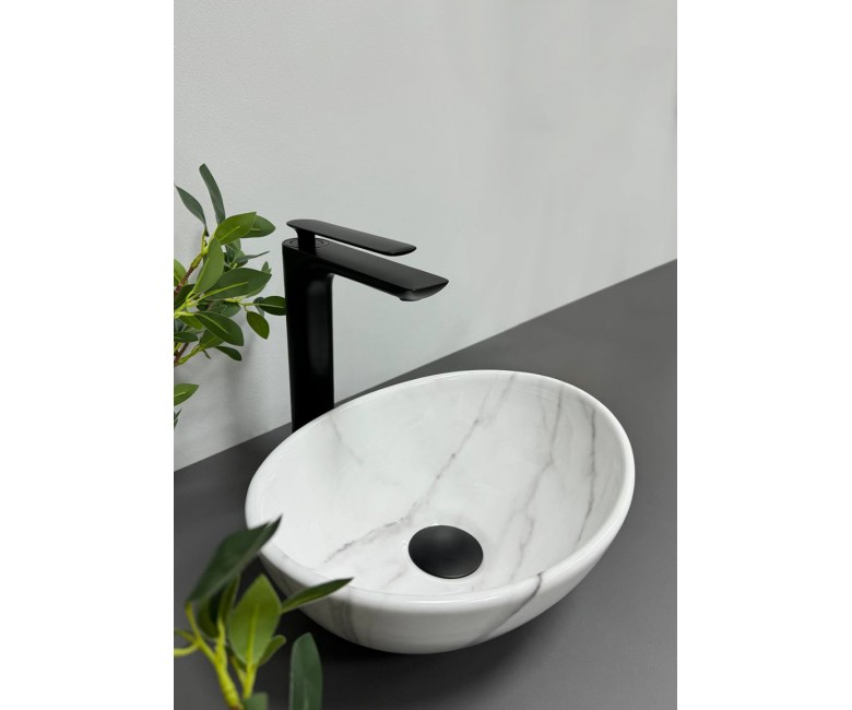 Умывальник (раковина) VBI PARMA S MARBLE NATURE GLOSSY накладной VBI  011002 011002