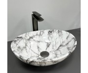 Умывальник (раковина) VBI PARMA STATUARIO GREY VEINS GLOSSY накладной VBI  011010