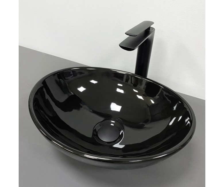 Умывальник (раковина) VBI PARMA BLACK GLOSSY накладной VBI  011021 011021