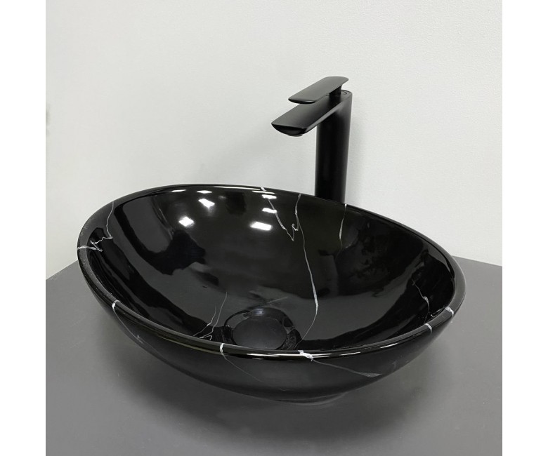 Умывальник (раковина) VBI PARMA BLACK MARMO GLOSSY накладной VBI  011023 011023